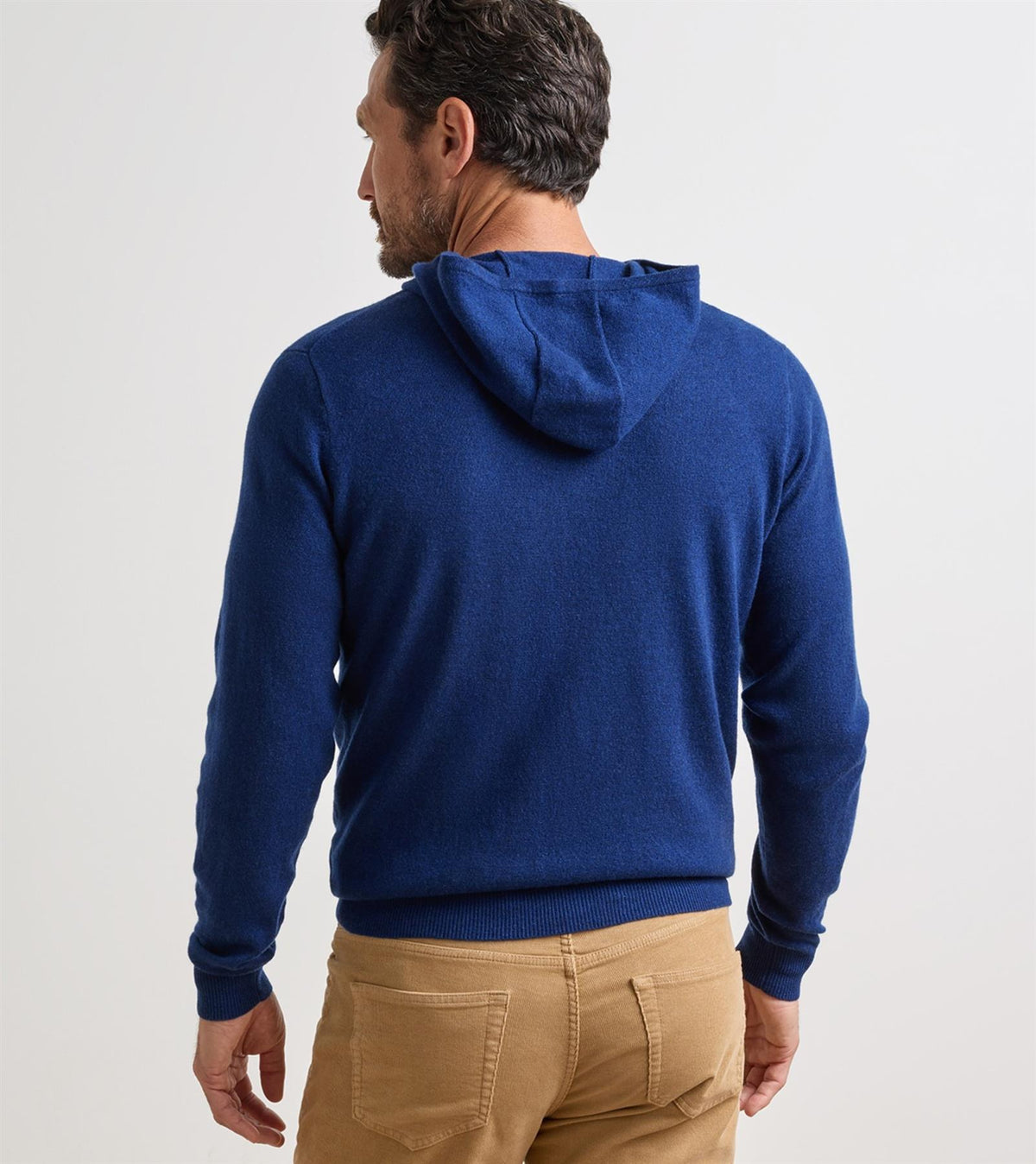 Crown Heritage Cashmere Hoodie Sweater Sport Navy