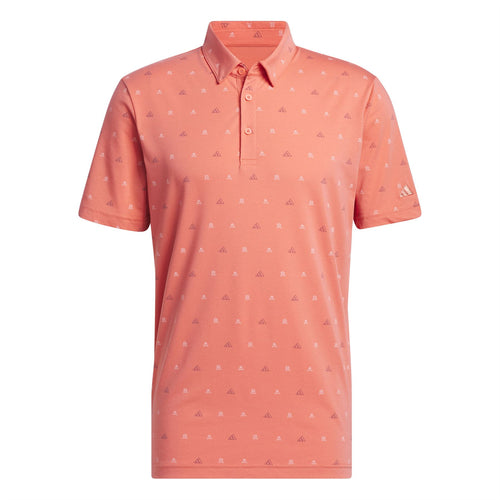 Go-To Mini-Crest Regular Fit Printed Polo Preloved Scarlet - SS24