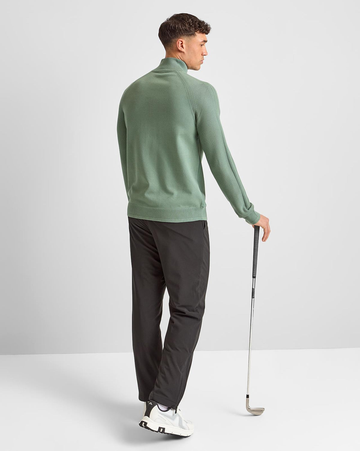 Civic Hybrid Quarter Zip Open Green