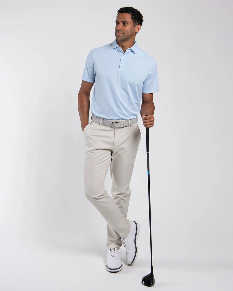 Lee Stripe Polo Vapor Blue/White