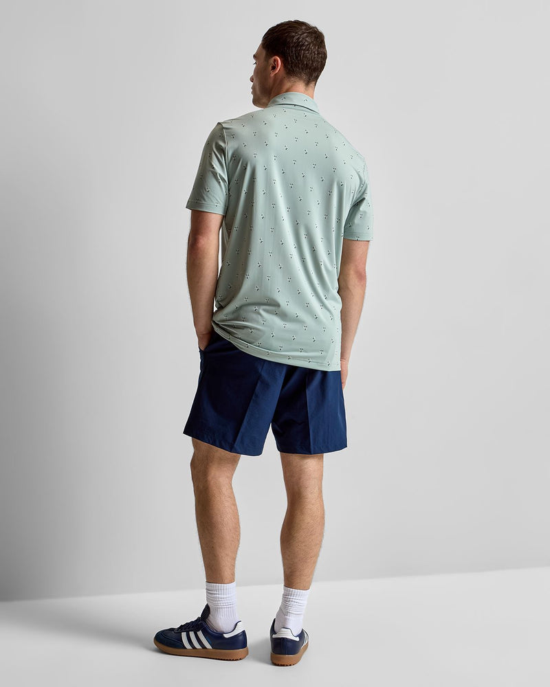 Ultimate365 Essence Print Climacool Polo Wonder Sage