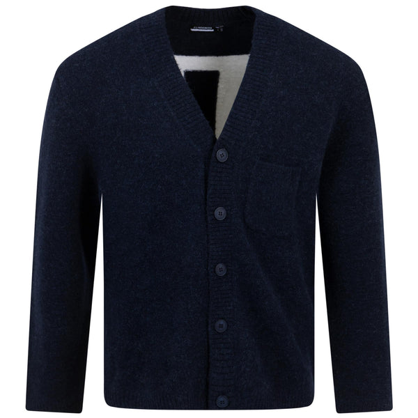 J.Lindeberg Clarke Knitted Cardigan JL Navy | Knitwear