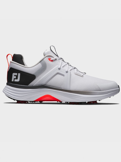 Hyperflex Spiked Golf Shoes White/Black/Red