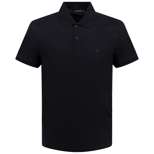 Troy Slim Fit Pique Polo Black - AW24