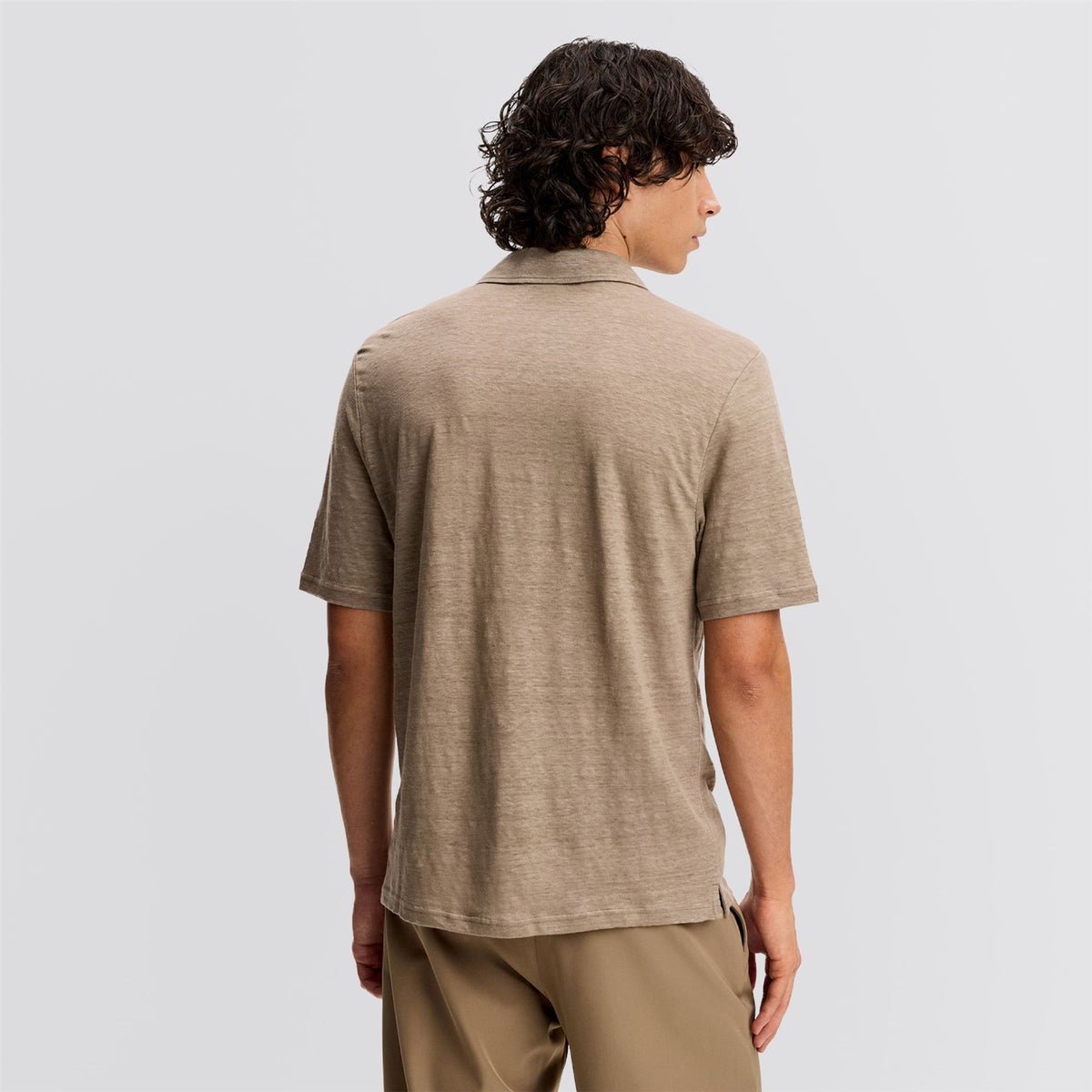 Roy Linen Polo Brindle