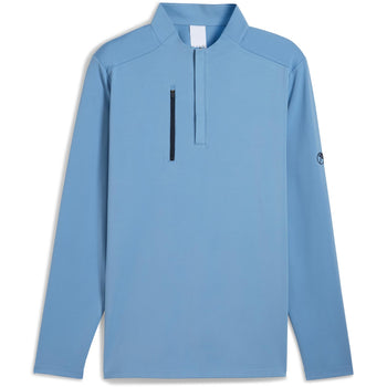 x AP Cloudspun Tech Quarter Zip Zen Blue