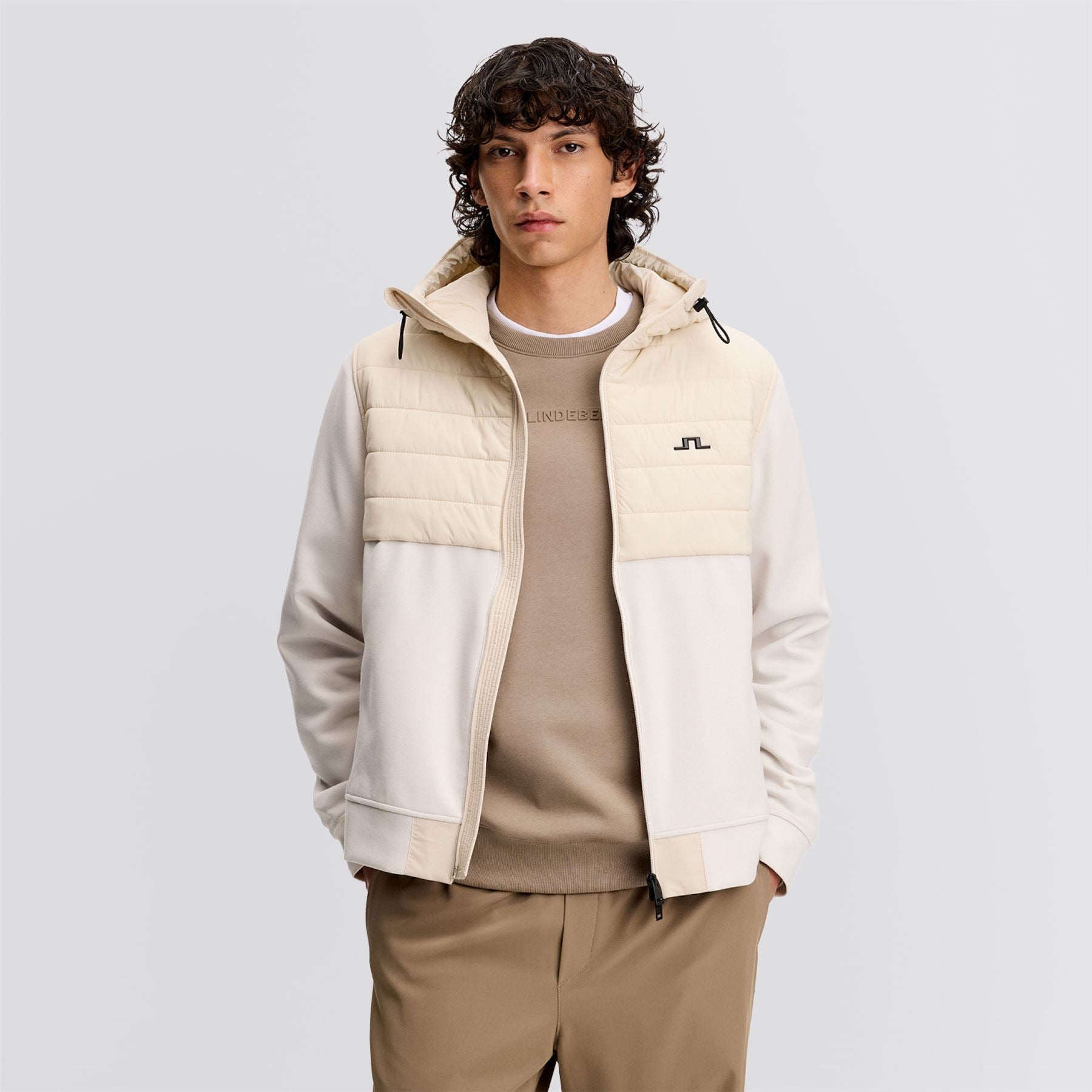 Gage Hybrid Hooded Jacket Moonbeam