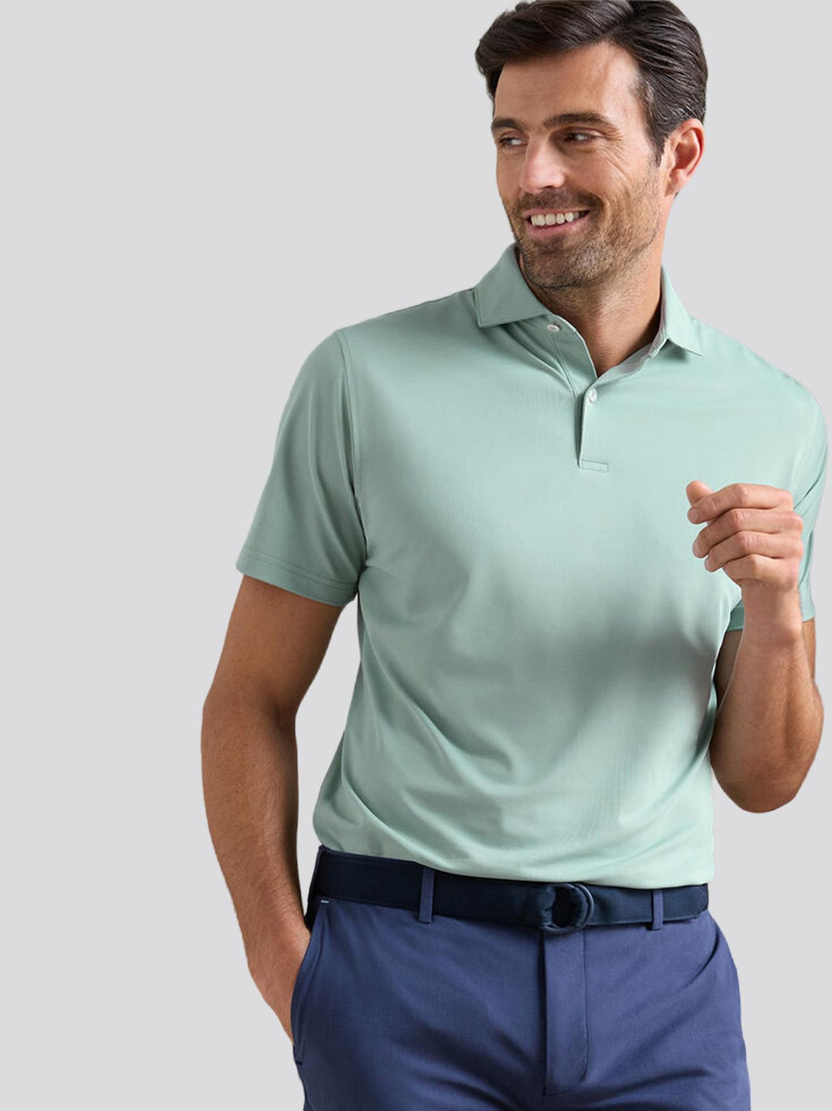 Soul Performance Mesh Polo Light Willow