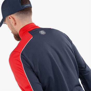 Dave INSULA Warm Half Zip Mid Layer Navy/Red