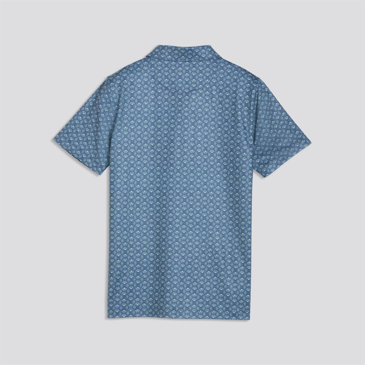 Boys Mattr Scallop Polo Shirt Dark Indigo/Mint Jelly
