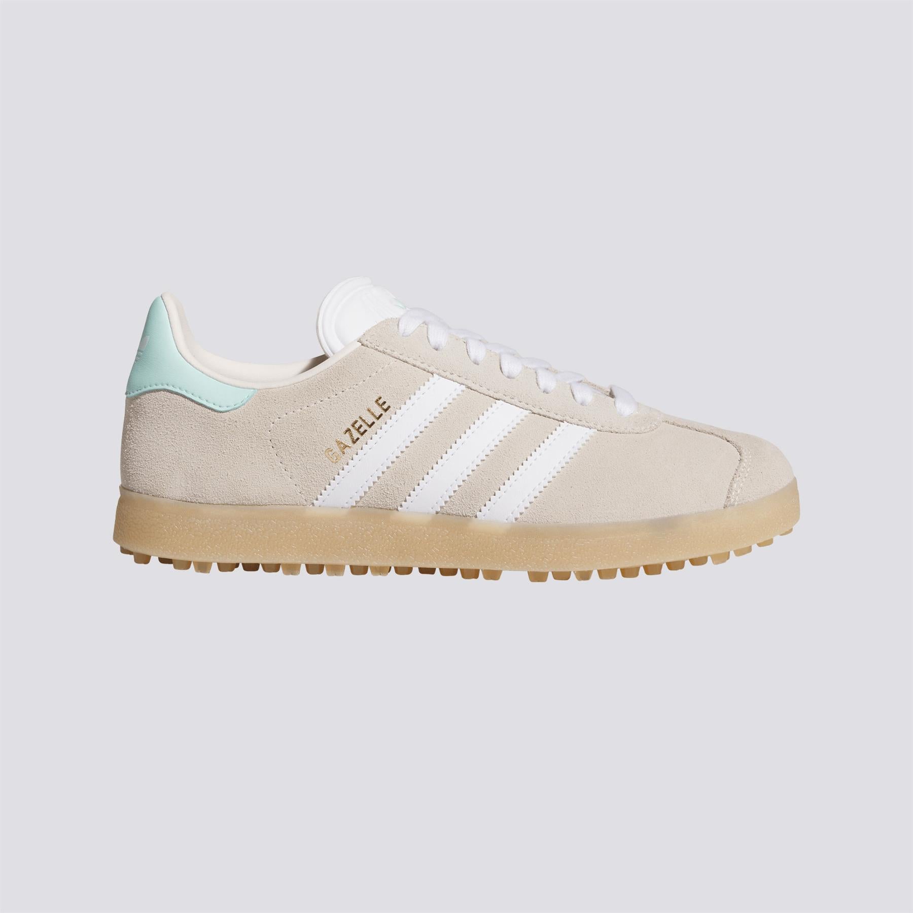 Gazelle Spikeless Golf Shoes Chalk White/Footwear White/Clear Mint