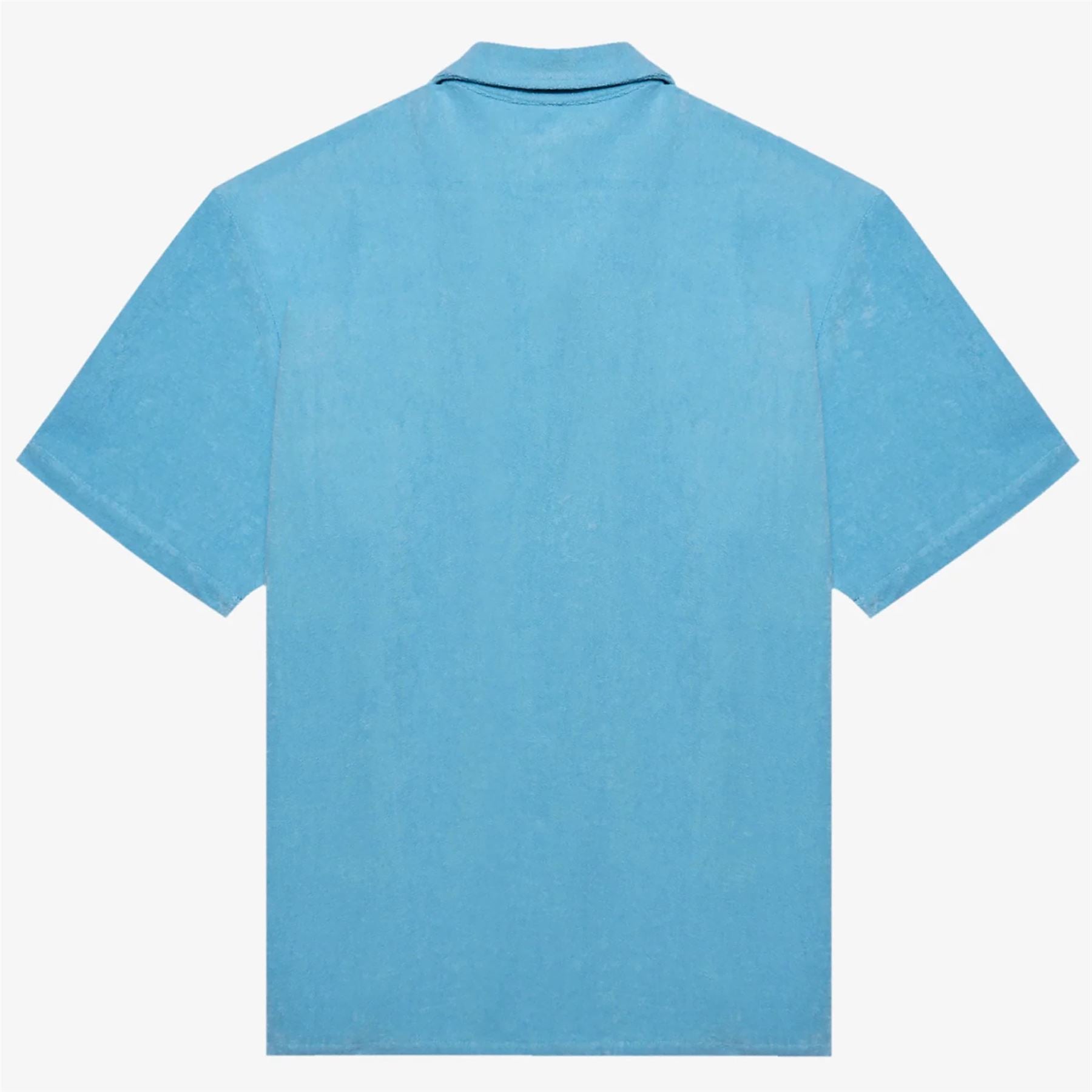 Malbon Golf Bosco Button Up Shirt Light Blue | TRENDYGOLF UK