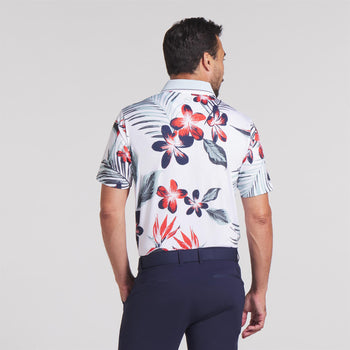 MATTR Luau Polo White Glow/Red Fire