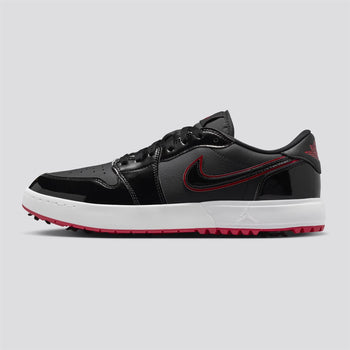 Jordan Golf Air Jordan 1 Low Spiked Golf Shoes Black/Varsity Red