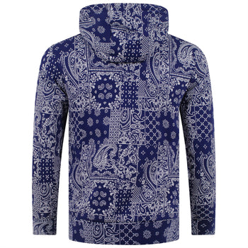X TRENDYGOLF Bandana Patchwork Double Knit Drawstring Hoodie
