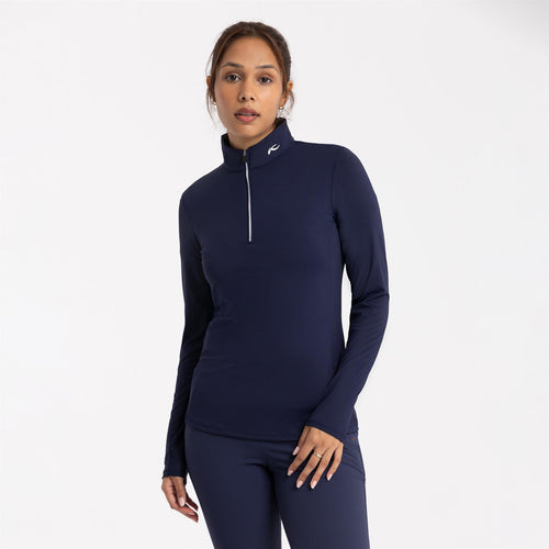 Sunshine Sport Fit Half Zip Lightweight Jacket Atlanta Blue