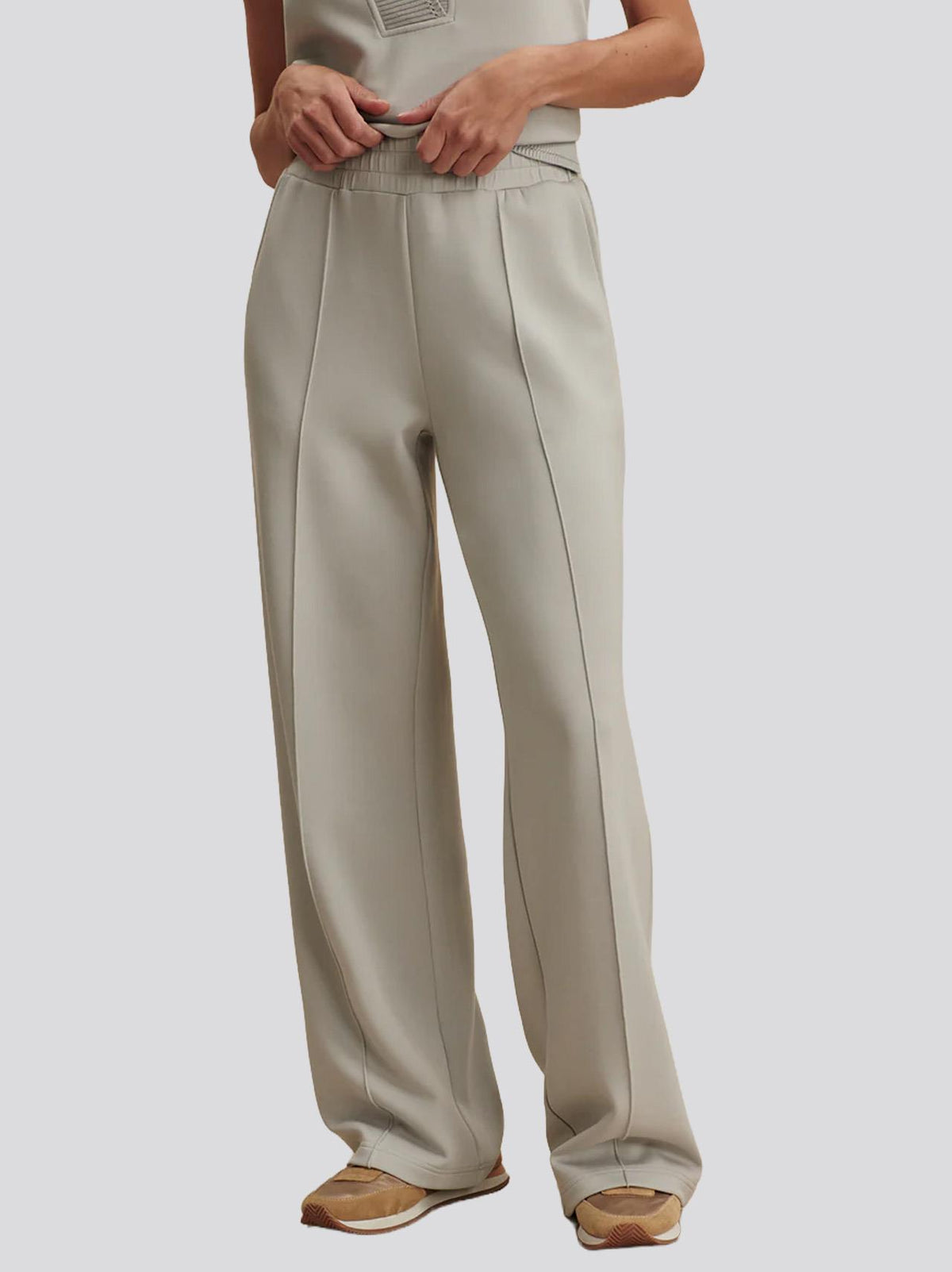 The Wide Leg 28 Inch Pants Blue Clay
