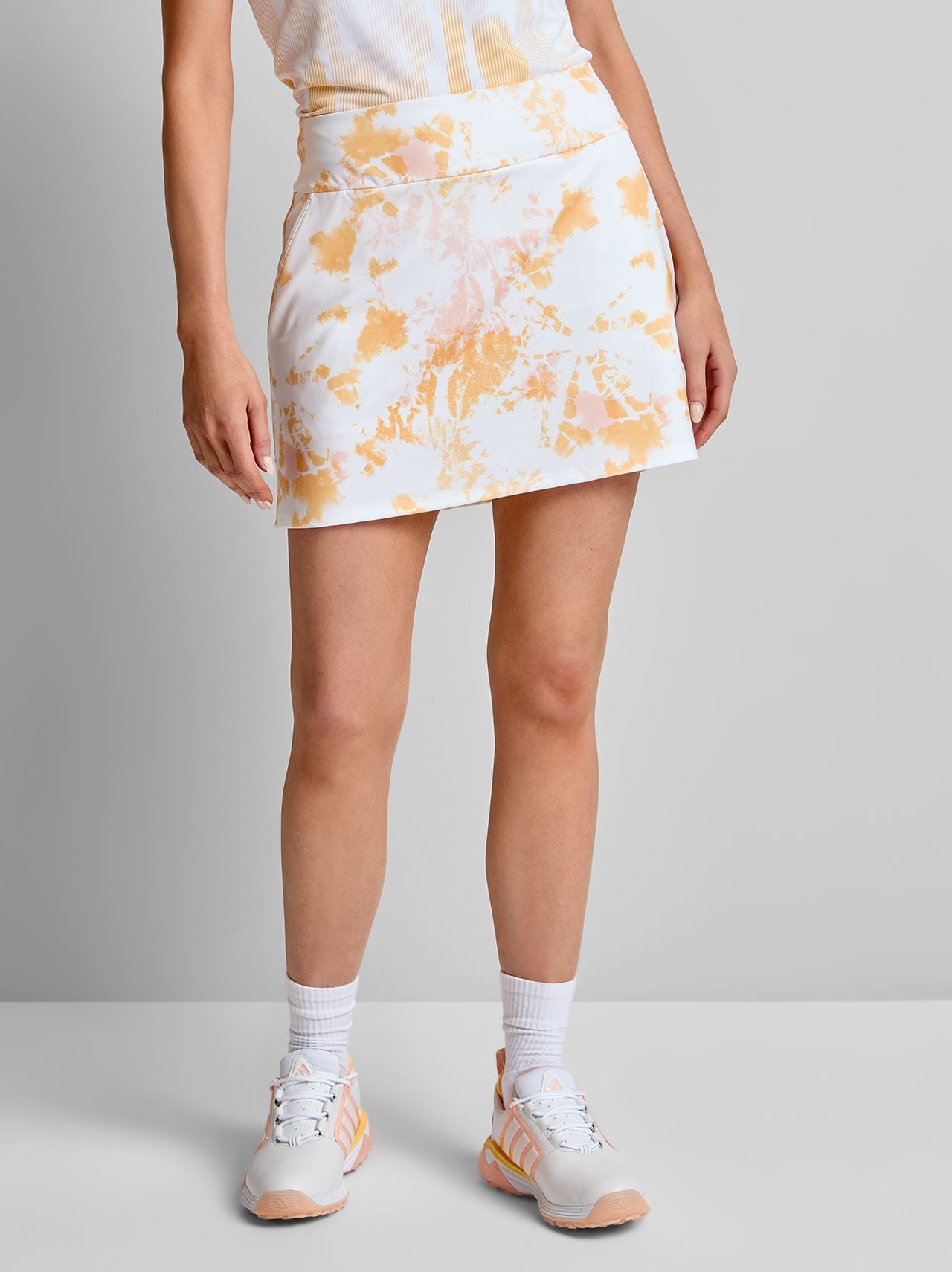 Ultimate365 Printed Knit Skort Semi Ice Tangerine