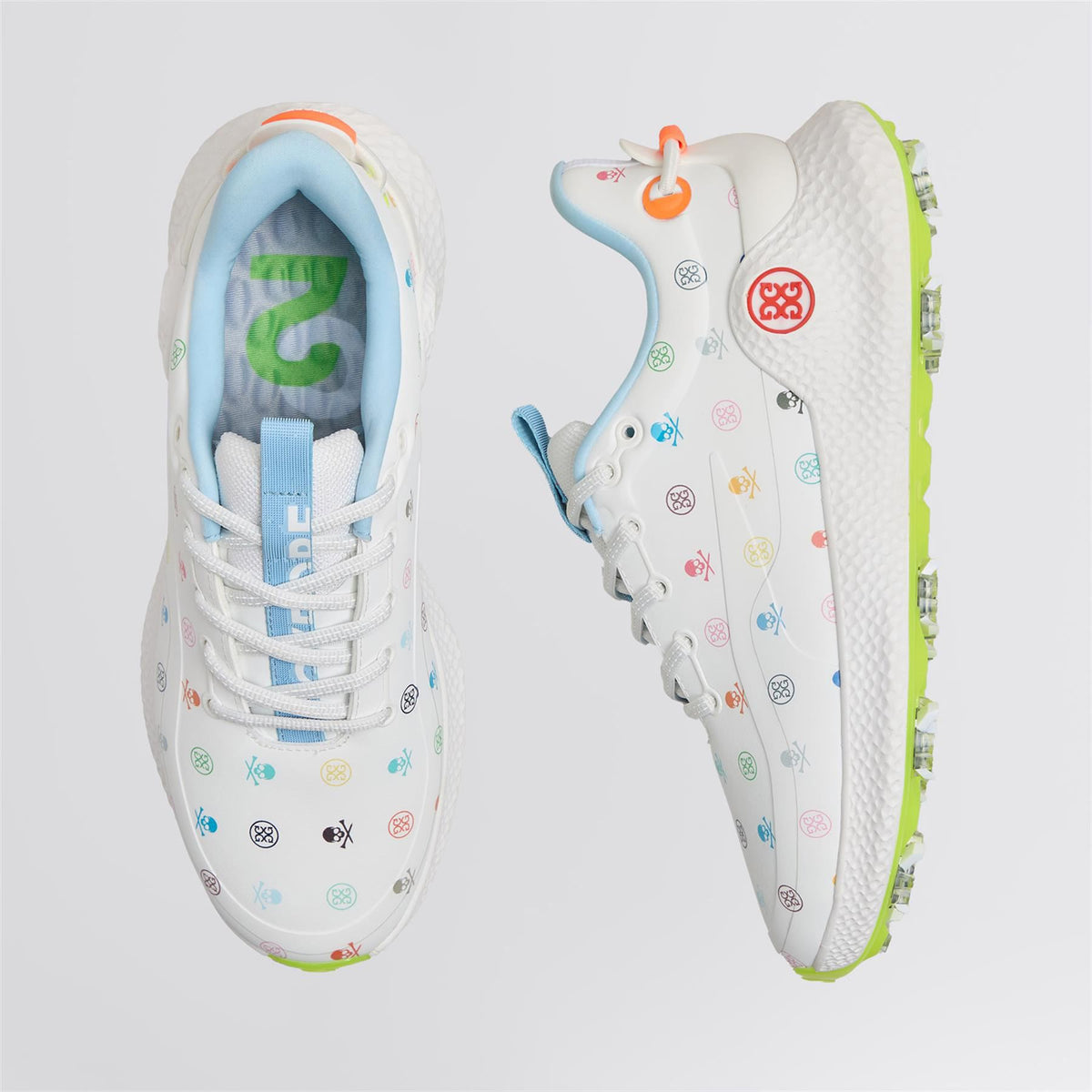 O2 TPU Upper Speckled Midsole Golf Shoes Snow/Multi