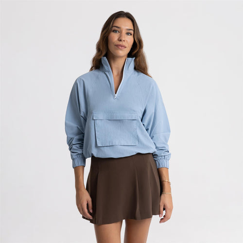 Chelsea Half Zip Pullover Blue