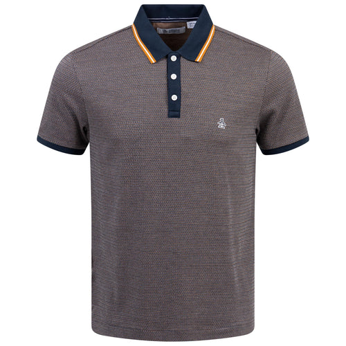 Tipped Jaquard Polo Dark Sapphire - AW24