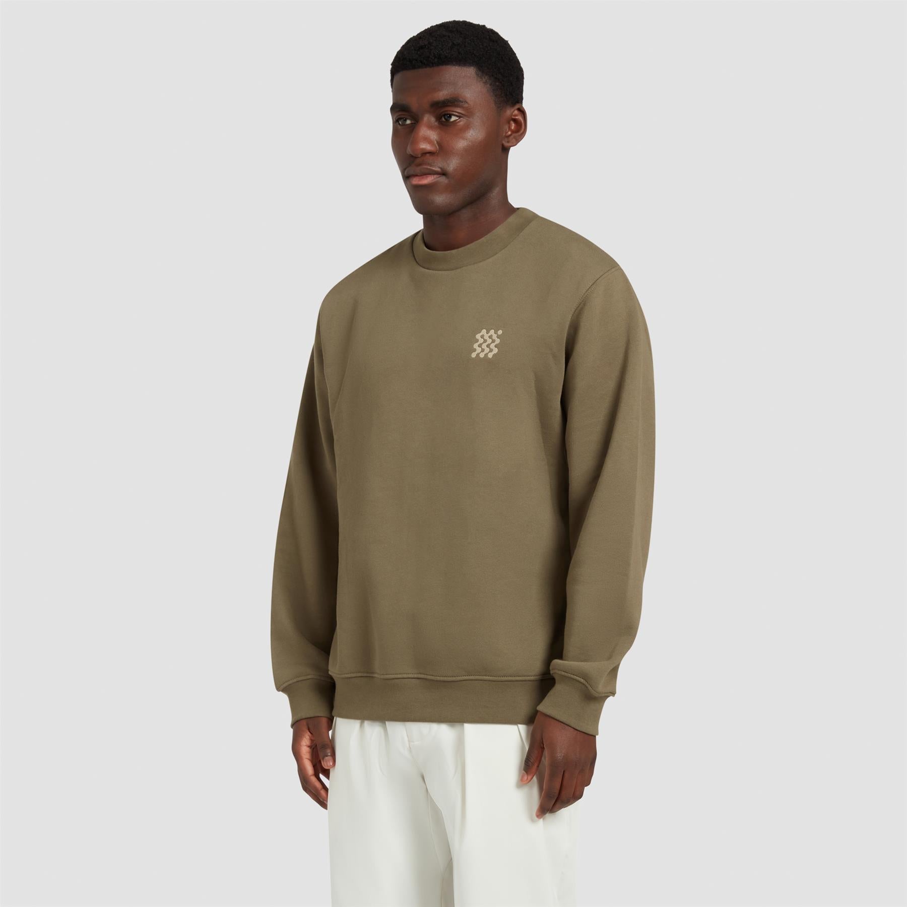 Organic Course Pullover Sweatshirt Olive