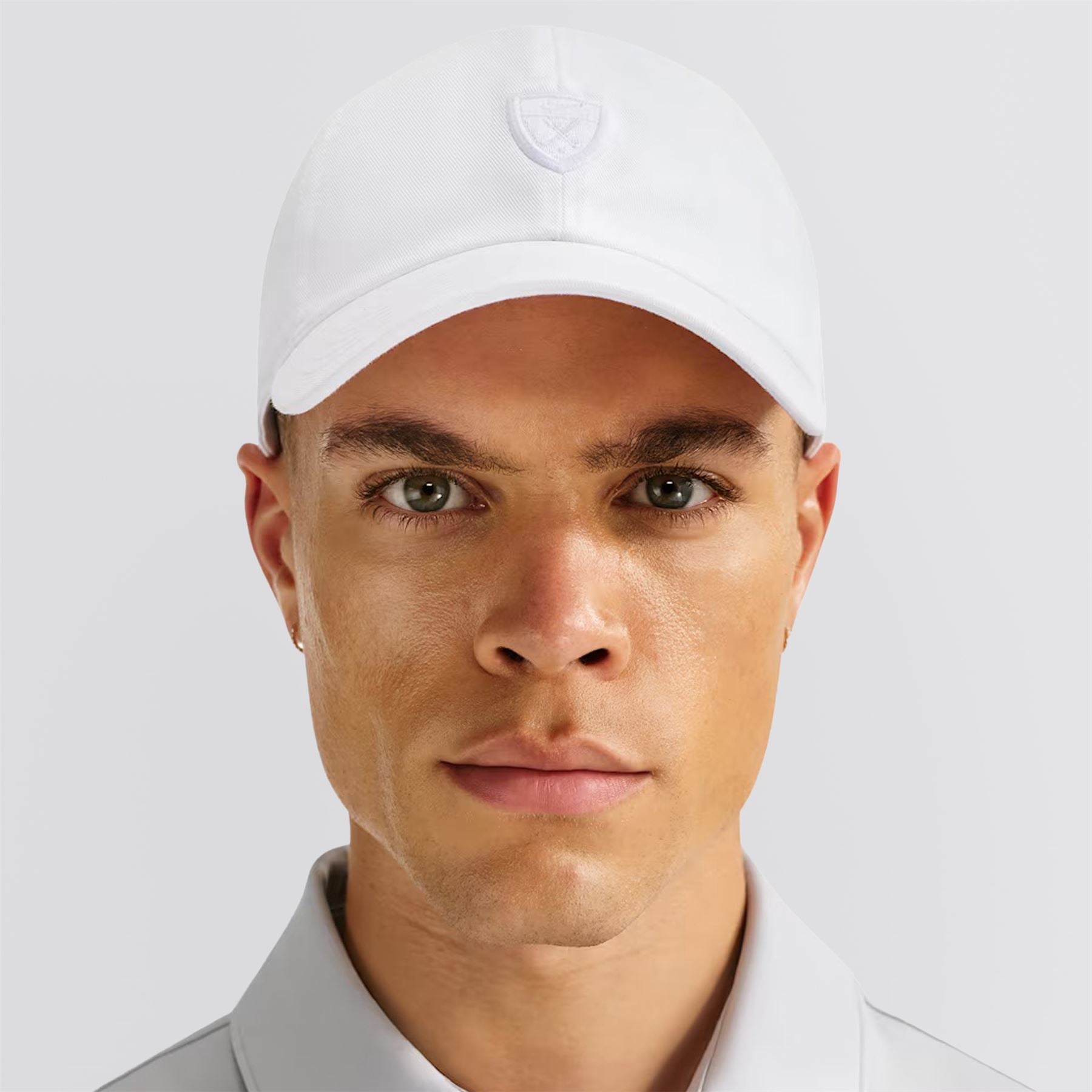 Club Curved Bill Golf Cap White