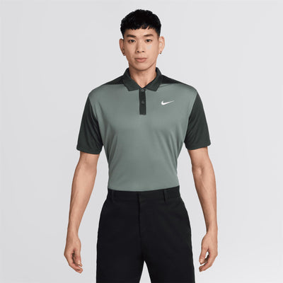 Dri-FIT Victory+ Blocked Polo Clay Green/Night Forest/White