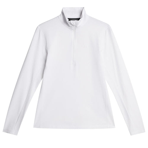 Womens Lauryn Quarter Zip Mid Layer White - SS25