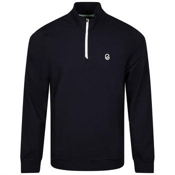 Techsoft Avery Mock Neck Quarter Zip Navy Blazer