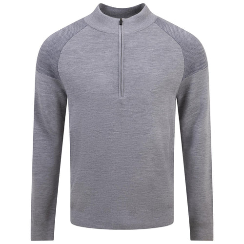 Kulm Half Zip Mid Layer Steel Grey Melange - AW23