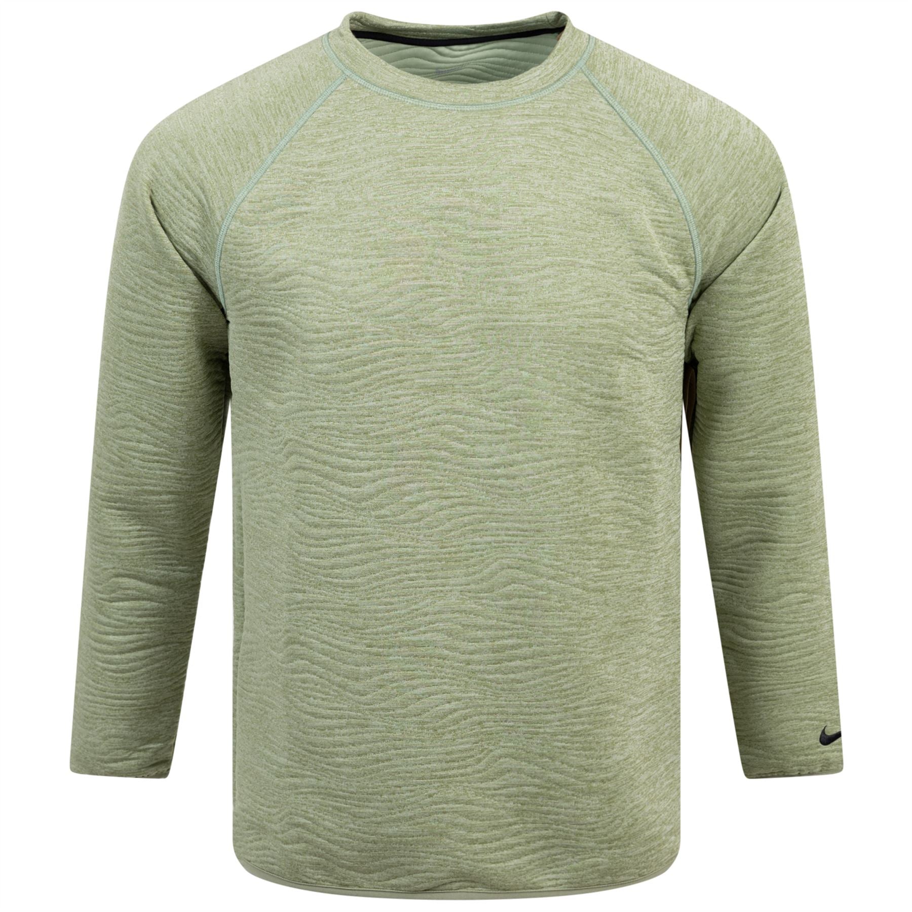 Dri-FIT Tour Crew Neck Quilted Sweatshirt Oil Green