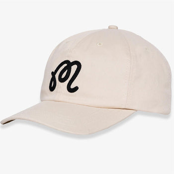 Malbon Golf M Script Chainstitch Painters Cap Ivory