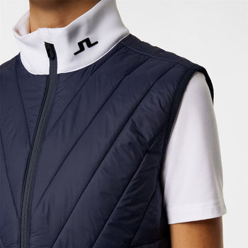 Holma Quilt Hybrid Vest JL Navy