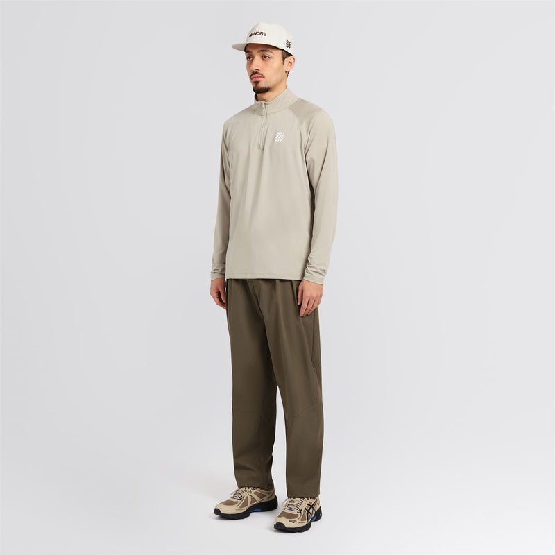 Course Quarter Zip Mid Layer Sand
