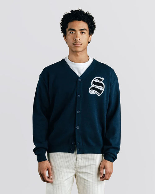 Evander Knit Cardigan Sweater Midnight