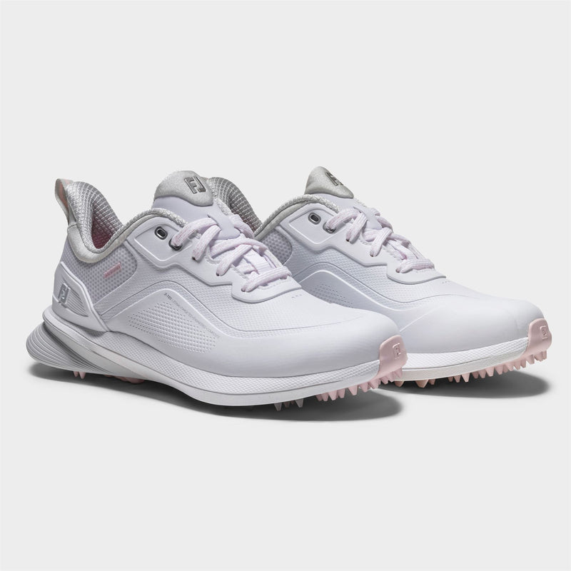 Pro Spikeless Wide Golf Shoes White/Grey
