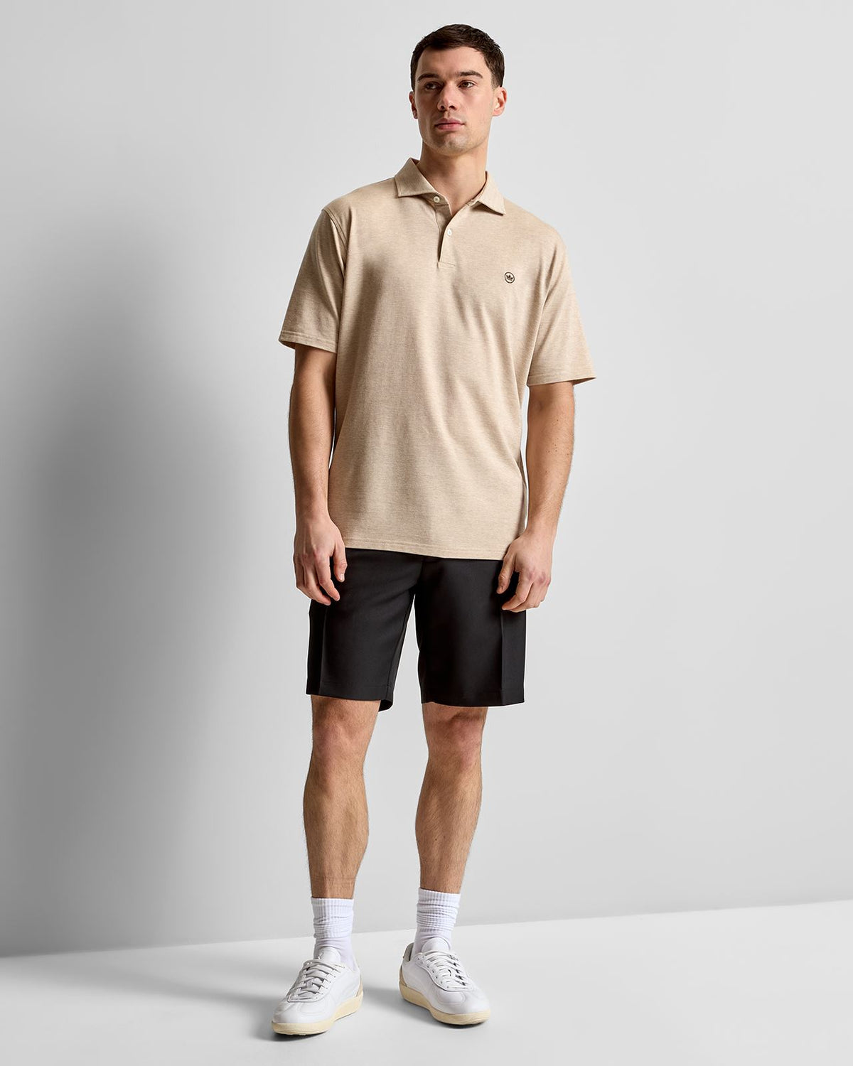 Excursionist Flex Herringbone Knit Polo Truffle