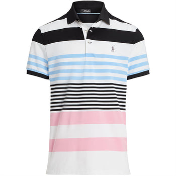 RLX Tailored Fit Block Stripe Polo Black Multi