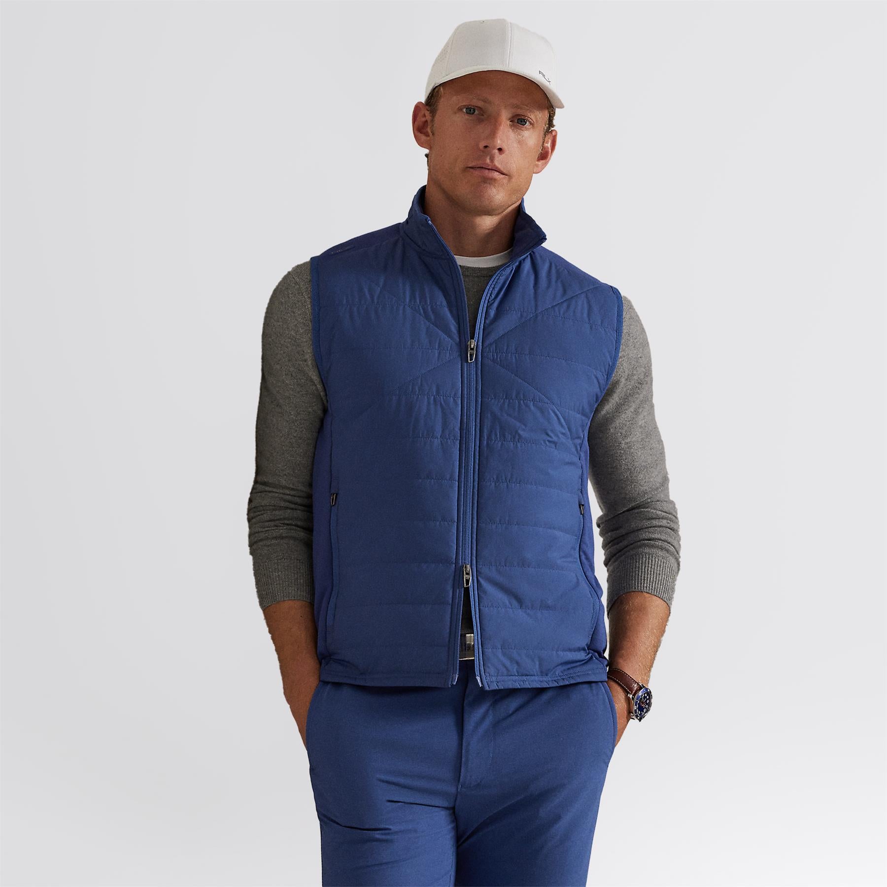 RLX Hybrid Performance Wool Gilet Old Royal