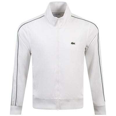 Paris Organic Cotton Pique Regular Fit Track Jacket White - AW23