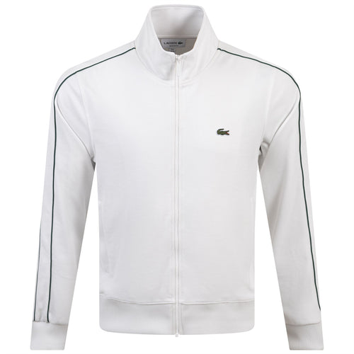 Paris Organic Cotton Pique Regular Fit Track Jacket White - AW23