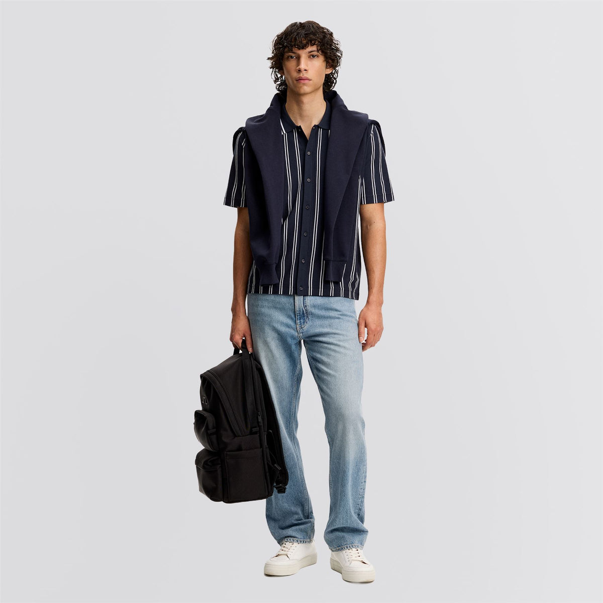 Rue Knit Shirt JL Navy