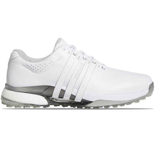 Tour360 25 Spikeless Golf Shoes White/Silver - SS25