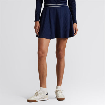 RLX Cable Motif A-Line Skort Refined Navy/Ceramic White Multi