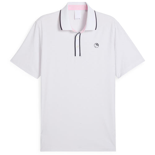 x AP Tipped Jacquard Polo White Glow - SS25