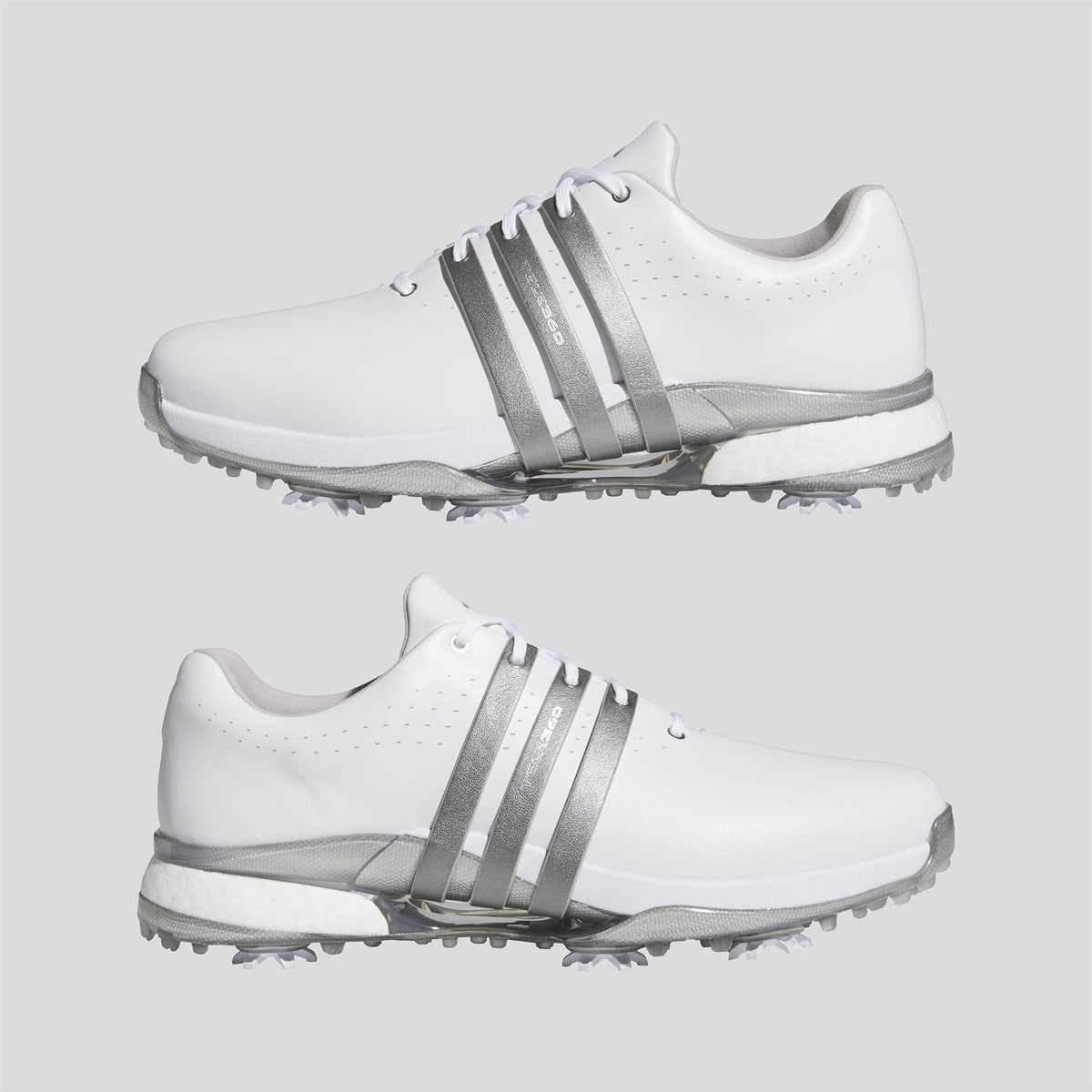 Tour360 24 Spiked Golf Shoes Footwear White/Iron Metallic/Silver Metallic