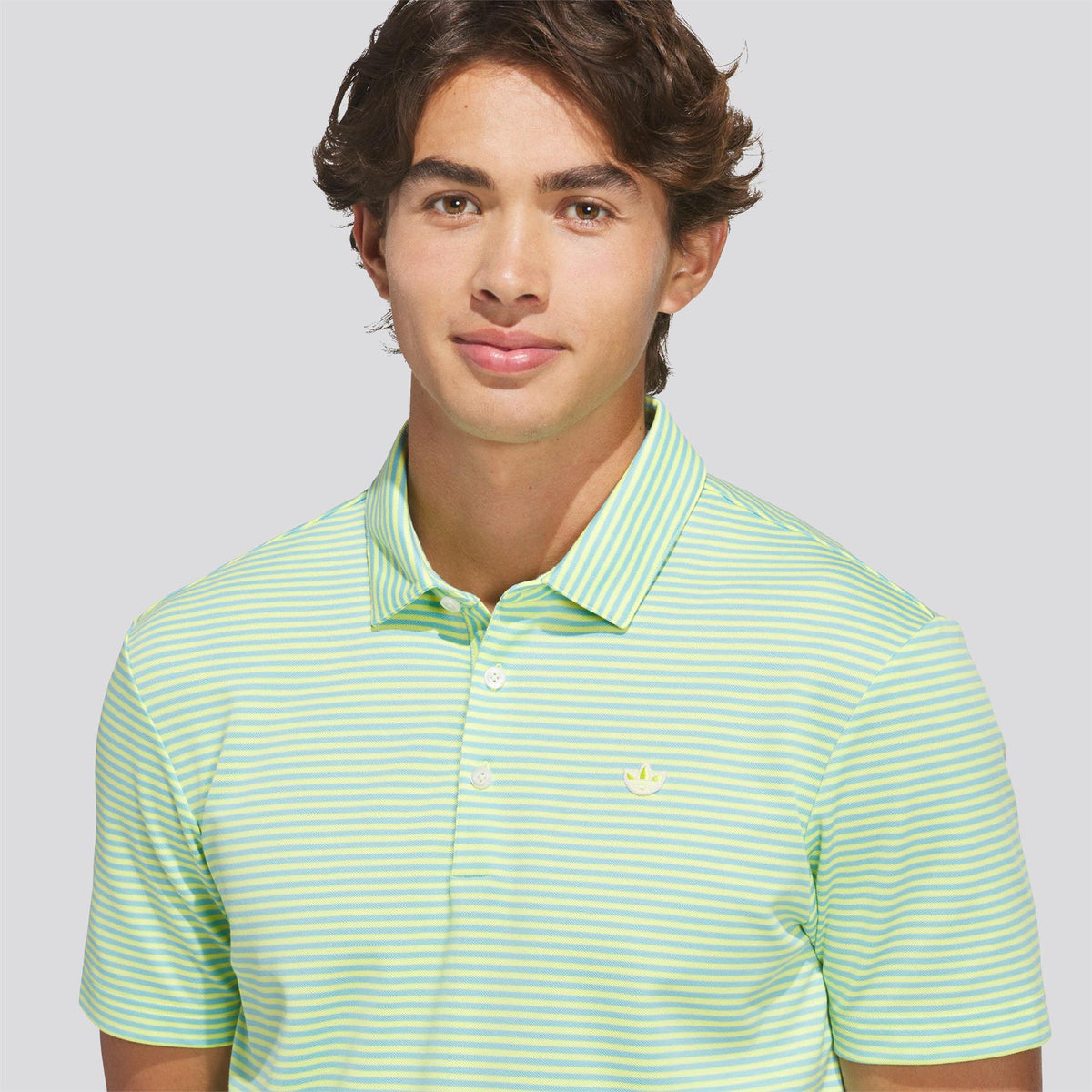 Originals Stripe Pique Polo Pure Lemon/Light Aqua