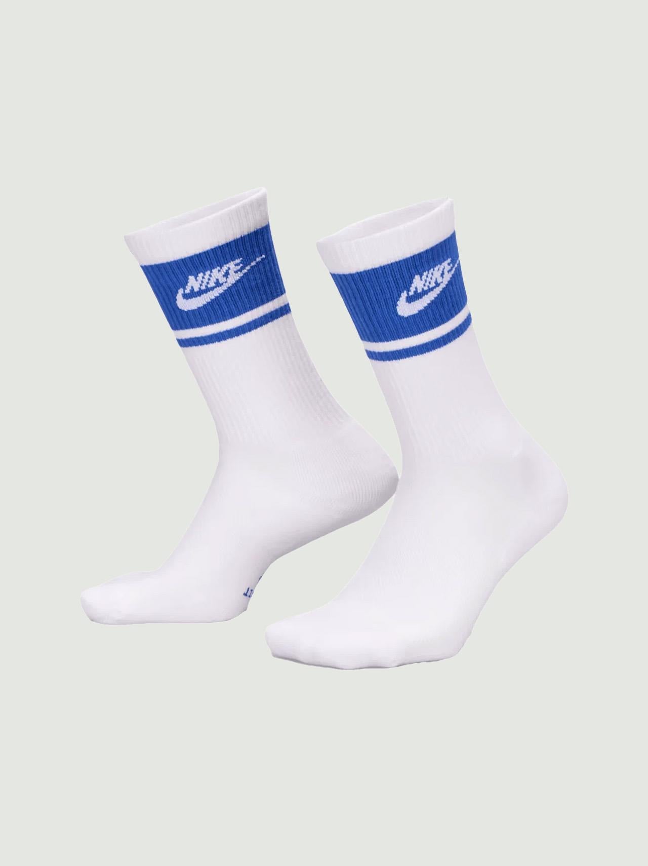 Everyday Elevated Crew Socks White/Blue