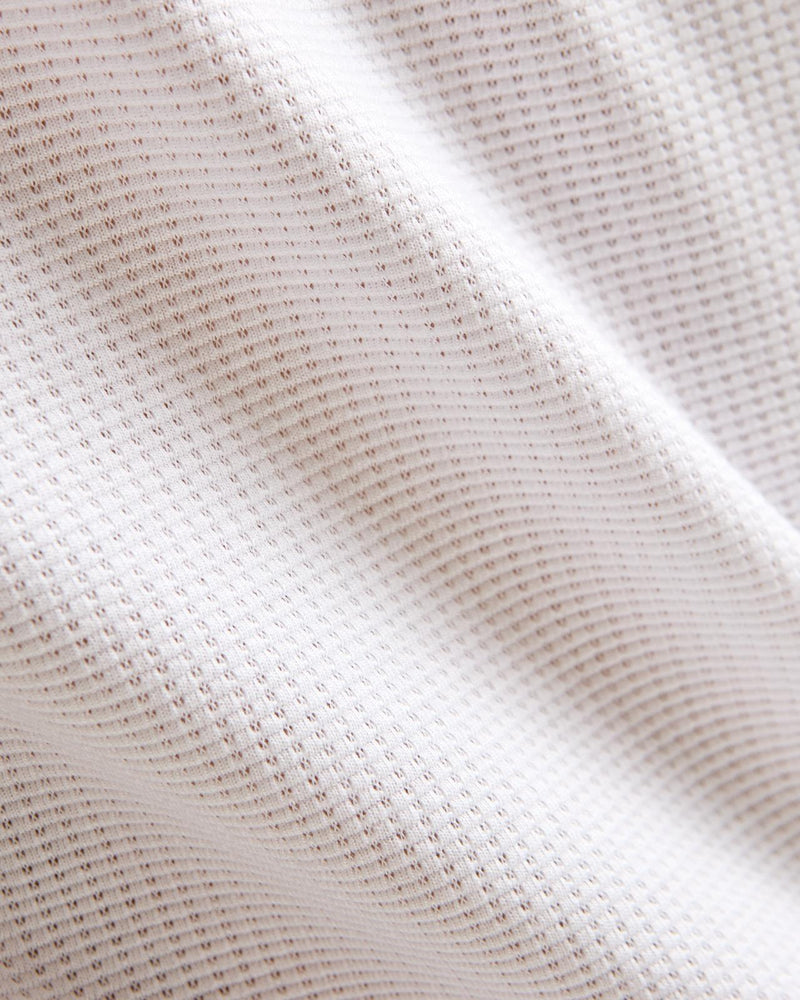 Terrace Zip Polo White